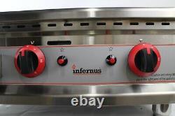Infernus Gas Griddle 50cm/ Chrome Plate /Counter Top/ Heavy Duty Stainless