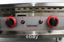 Infernus Gas Griddle 60cm/ Chrome Plate /Counter Top/ Heavy Duty Stainless/