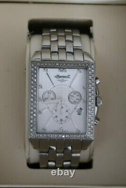 Ingersoll Diamond Mens Chronograph Watch Grey And Chrome Dial Stainless Steel Uk