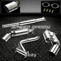 J2 Stainless Cat Back Exhaust 4.5 Tip Muffler For 13+ Scion Frs Toyota 86/brz