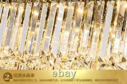 K9 Crystal Chrome Mirror Stainless Steel crystal Light Ceiling Lights Chandelier