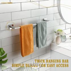 KOKOSIRI 5-Piece Bathroom Hardware Set Bath Accessories, 24'' Polished Chrome