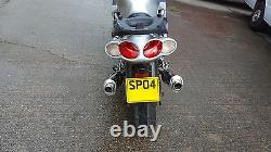 Kawasaki ZZR1200 Stainless Oval Single outlet Road Legal Motorbike Exhaust