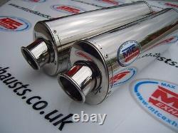 Kawasaki ZZR1200 Stainless Oval Single outlet Road Legal Motorbike Exhaust