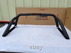 LED Black stainless steel Roll bar with Brake lights Fits Nissan Navara 2015+