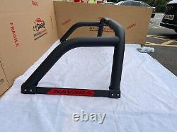 LED Black stainless steel Roll bar with Brake lights Fits Nissan Navara 2015+