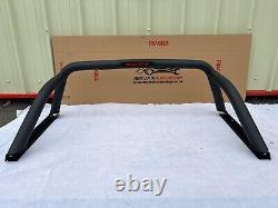 LED Black stainless steel Roll bar with Brake lights Fits Nissan Navara 2015+