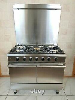 Lacanche 100 CM Dual Fuel Range Cooker In Stainless Steel & Splashback. Ref-a24