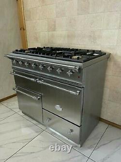 Lacanche Macon 100cm Dual Fuel Range Cooker In Stainless Steel& Chrome
