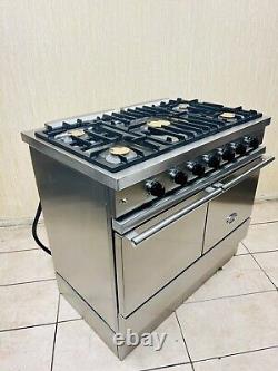 Lacanche WESTAHl 100 Stainless Still & Chrome Dual Fuel Range Cooker