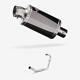 Lextek Op15 Dark Stainless Exhaust System Lexmoto / Romet Zsx-r/f Z-one S/t 125