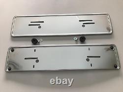 License Plate Stainless Steel Set for Mercedes W115 W113 W123 R107 W108 W116 New
