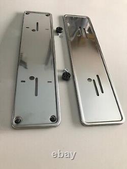 License Plate Stainless Steel Set for Mercedes W115 W113 W123 R107 W108 W116 New