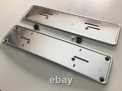 License Plate Stainless Steel Set for Mercedes W115 W113 W123 R107 W108 W116 New