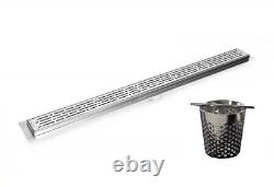 Linear Shower Drain 16 Inch With Hair Trap (7 Styles)