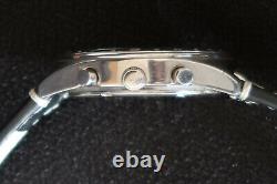 Lorus Mens Chronograph Watch Vd57-x015 Black And Chrome Dial A Designer Classic
