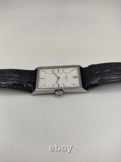 MINT Vintage Dunhill Wafer 8036 Black Dial Square Tank Quartz 22mm Mens Watch