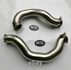 MTC MOTORSPORT BMW 335i N54 STAINLESS STEEL DECAT DOWNPIPES EXHAUST PIPE 135i