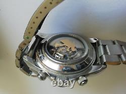 Men's Stauer Chrome Monaco Designer Precision Wrist Automatic Timepiece