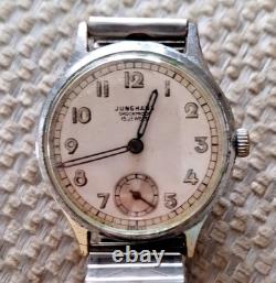 Men's Vintage Junghans Military Style German Watch Good Condition 1951