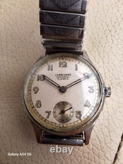 Men's Vintage Junghans Military Style German Watch Good Condition 1951