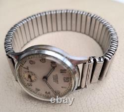 Men's Vintage Junghans Military Style German Watch Good Condition 1951