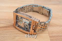 Mens Rose Gold Bridge Manual Mechanical Watch Stainless Steel DIASTERIA 1688B