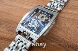 Mens Silver Bridge Manual Mechanical Watch Stainless Steel DIASTERIA 1688B