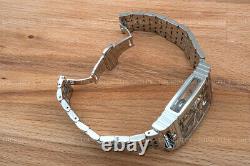Mens Silver Bridge Manual Mechanical Watch Stainless Steel DIASTERIA 1688B