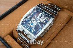 Mens Silver Bridge Manual Mechanical Watch Stainless Steel DIASTERIA 1688B