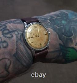 Mens Vintage Doxa 17j swiss Watch 1950's tropicalized dial