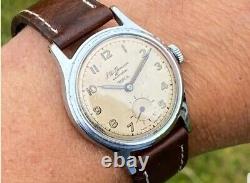 Mens Vintage Jw Benson Watch C. 1953 Tropical Dial