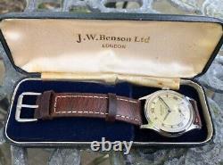 Mens Vintage Jw Benson tropical dial Watch dated 1954