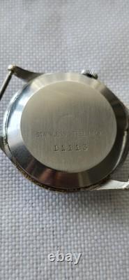 Mens Vintage SERVICES DIPLOMAT Military Style Mechanical Swiss Made Wristwatch