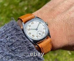 Mens Vintage SS N CO PEERCEE 15 Jewels Military Style Watch 1940's