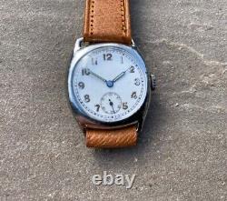 Mens Vintage SS N CO PEERCEE 15 Jewels Military Style Watch 1940's