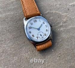 Mens Vintage SS N CO PEERCEE 15 Jewels Military Style Watch 1940's