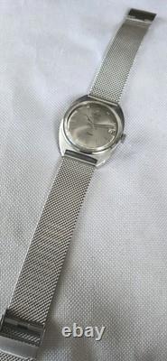 Mens Vintage Stainless Steel ORIS STAR TWEN Date 25 Jewels Automatic Wristwatch