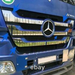 Mercedes Actros MP3 Megaspace Chrome Front Grill 5 pcs Stainless STEEL 2009+
