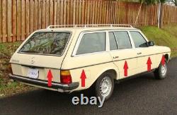 Mercedes Benz W123 300TD WAGOON Door SIDE AND REAR BODY MOULDING CHROME TRIMS