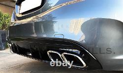 Mercedes C Class W205 Amg Complete Bumper Diffuser Chrome Exhaust Set C63 Look