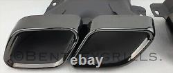 Mercedes C Class W205 Amg Complete Bumper Diffuser Chrome Exhaust Set C63 Look