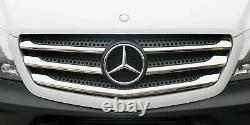 Mercedes Sprinter Front Grille Chrome Trim Strip Stainless 5Pcs 2013 To 2018 UK