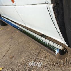 Mercedes Sprinter Lwb 06+ 76mm Side Bar Quality Stainless Steel Bars Steps Van