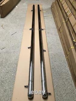 Mercedes Sprinter Lwb 06+ 76mm Side Bar With Steps Quality Stainless Steel Bar