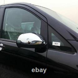 Mercedes Vito 2010-14 W639 Stainless Plastic Chrome Mirror Cover Set 2pcs