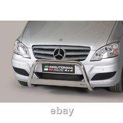 Mercedes Vito/Viano Bull Bar Nudge A Bar 2010-2014 Chrome Stainless Steel 63mm