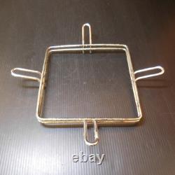 Metal Stainless Steel Square Art Deco Table Gray Chrome