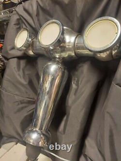 Micro Matic BRIG-C-3 Brigitte Chrome Glycol Cooled 3 Tap Tower