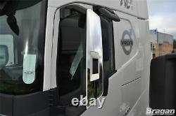 Mirror Chrome Covers x2 For Volvo FH4 Globetrotter XL 2013+ Truck Stainless Side